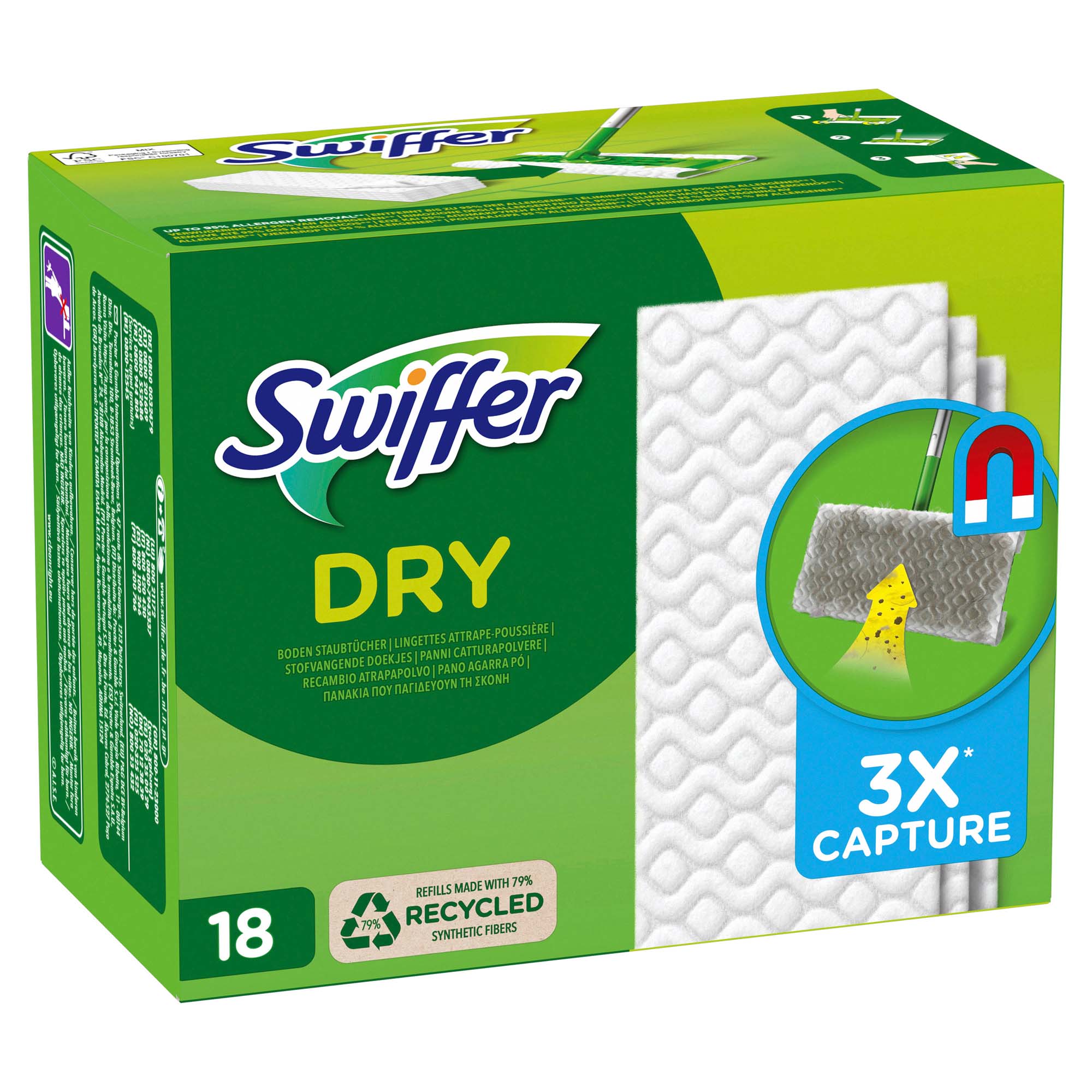 Swiffer Trocken Wischtücher Nachfüllpackung 18er Pack