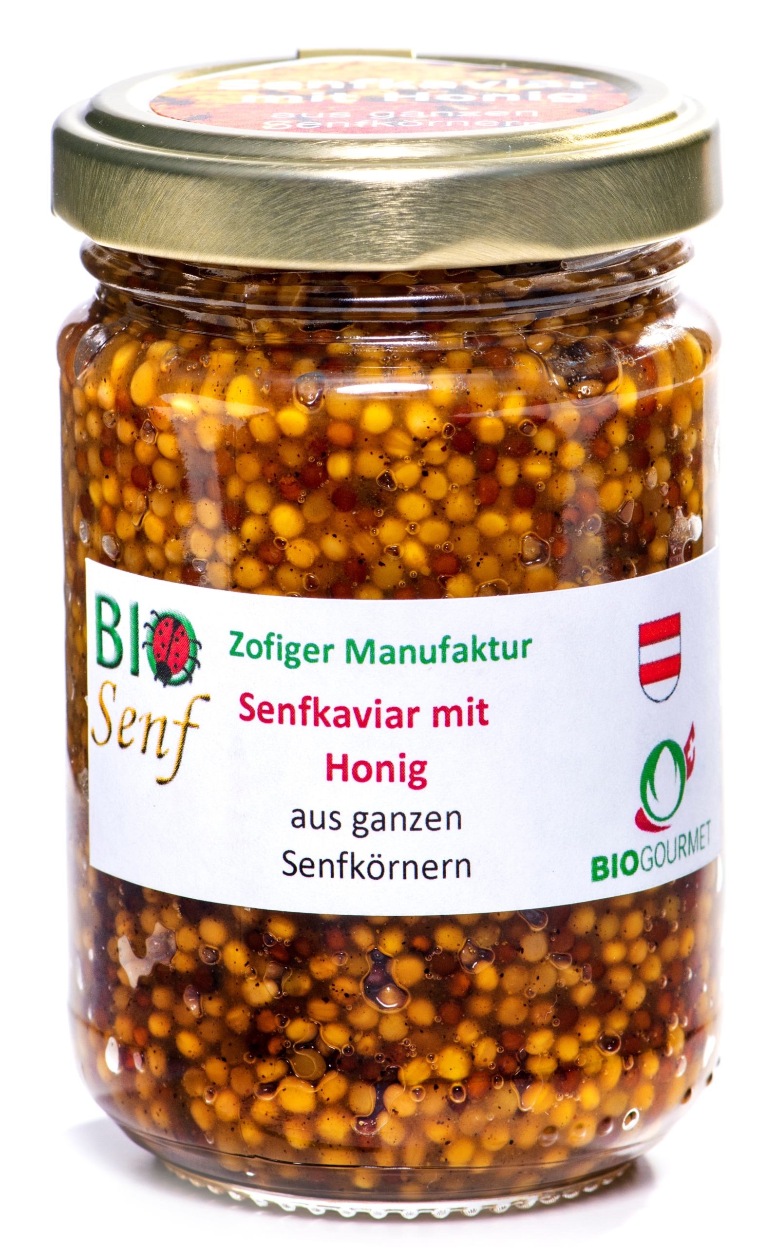 Zofiger Bio-Senfkaviar mit Honig aus ganzen Senfkörnern