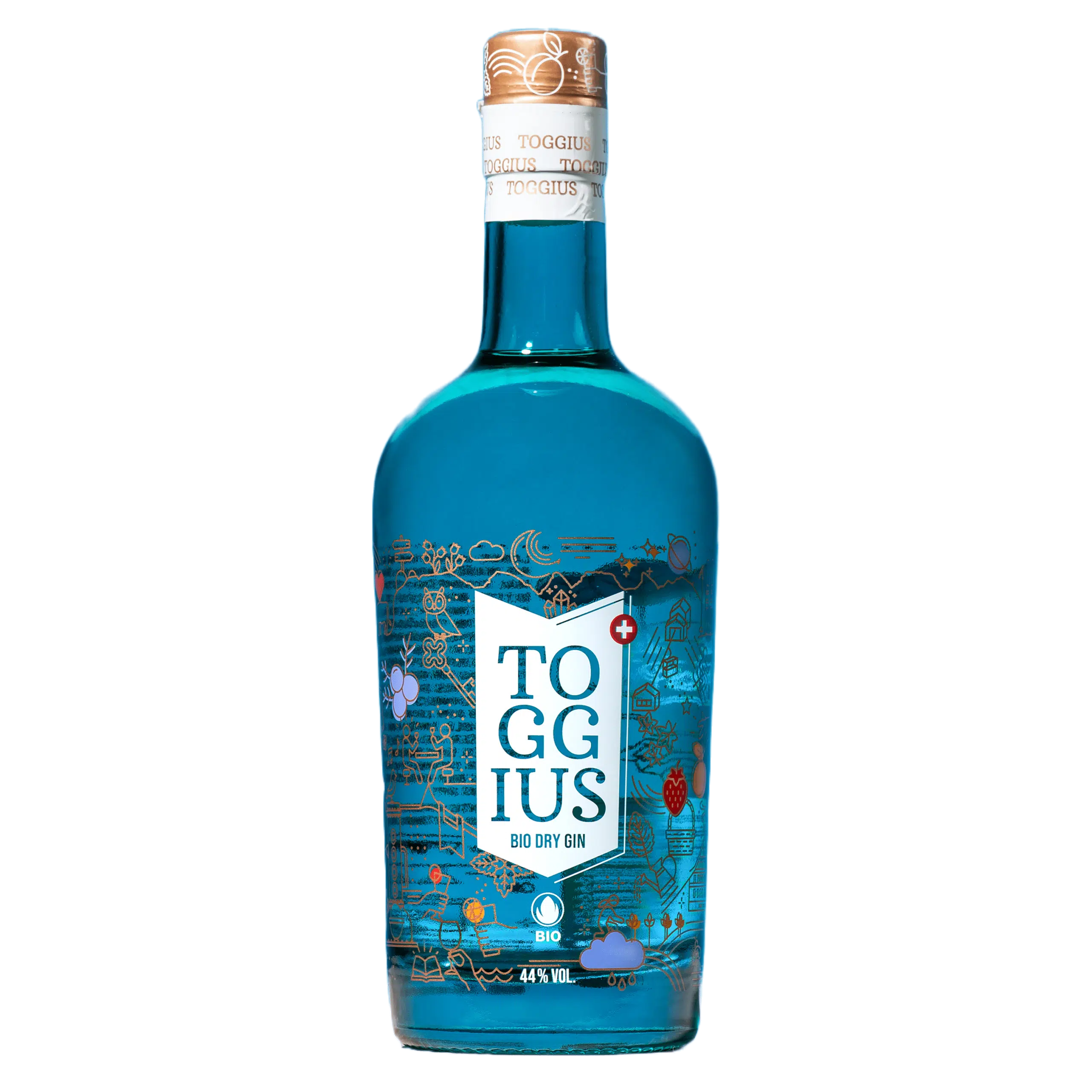 TOGGIUS Bio Dry Gin 44% Vol. 50cl Schweiz – Bild 2