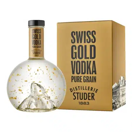 Studer Swiss Gold Vodka Matterhorn mit 22 Karat Goldflitter 40,0% Vol. 70 cl