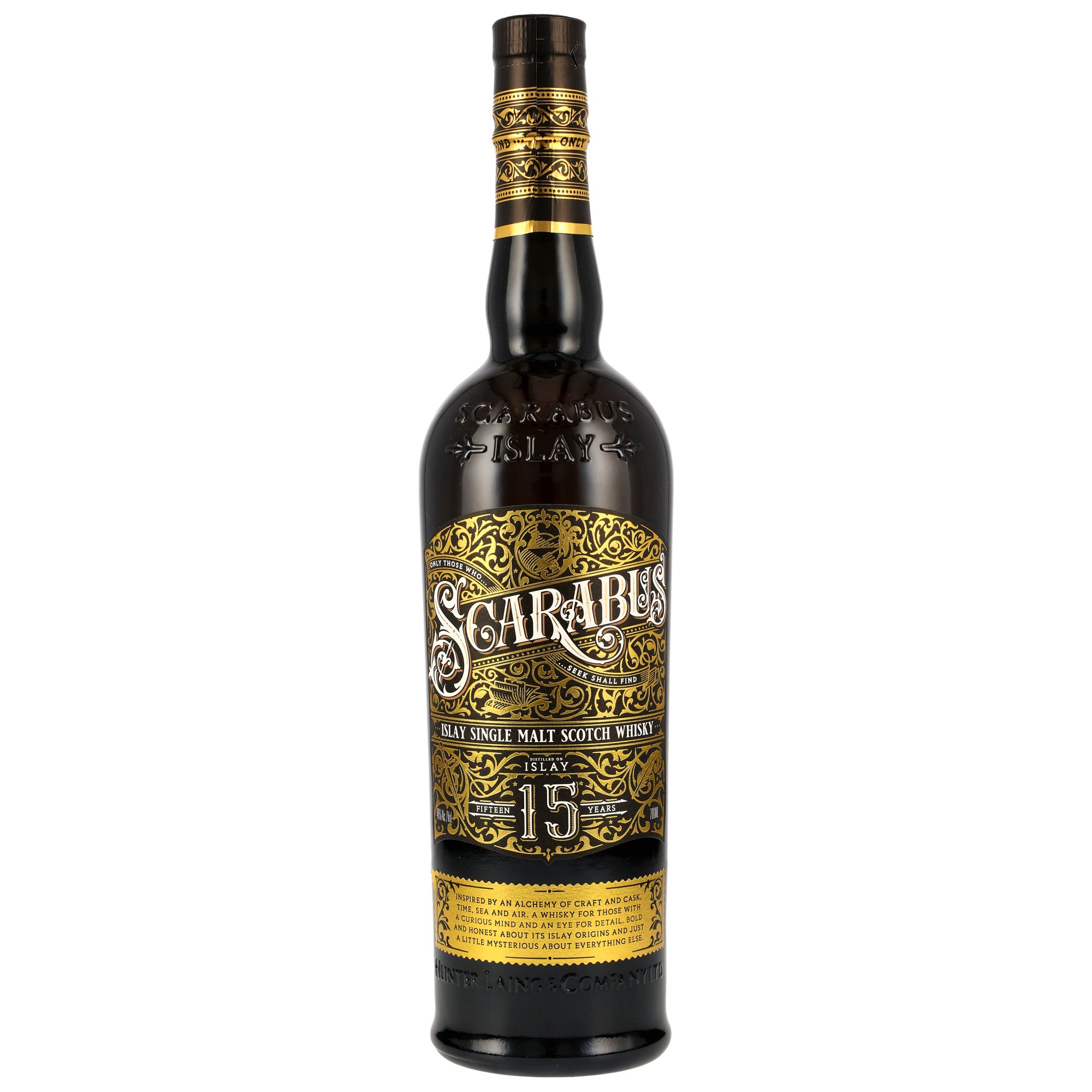 Scarabus – 15 Jahre – Islay Single Malt – Hunter Laing – Charred Oak – 46,0% – Bild 2