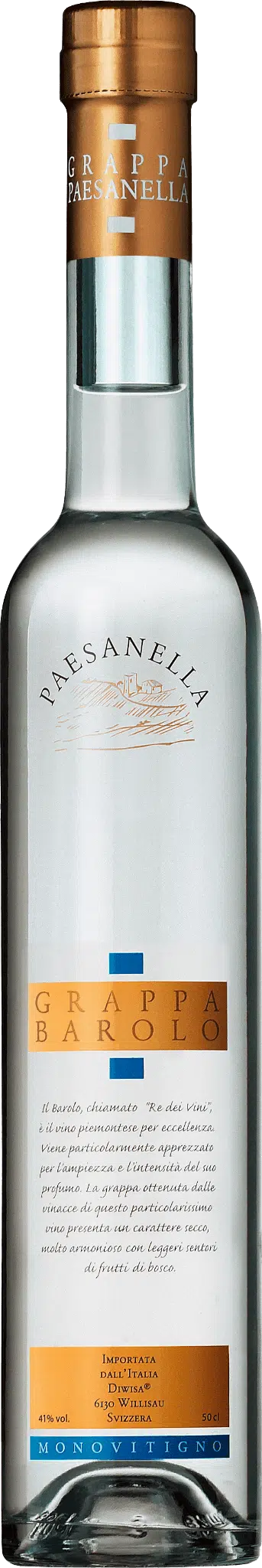Grappa Barolo Paesanella 41% Vol. 50 cl – Bild 2