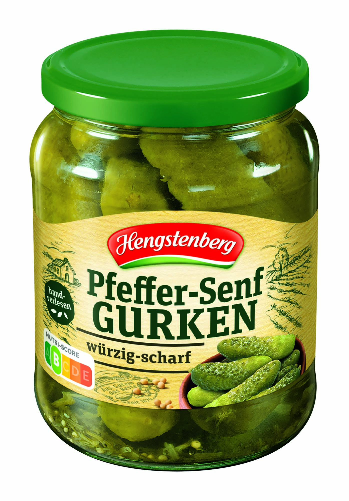 Hengstenberg Pfeffer-Senf Gurken 530g – Bild 2