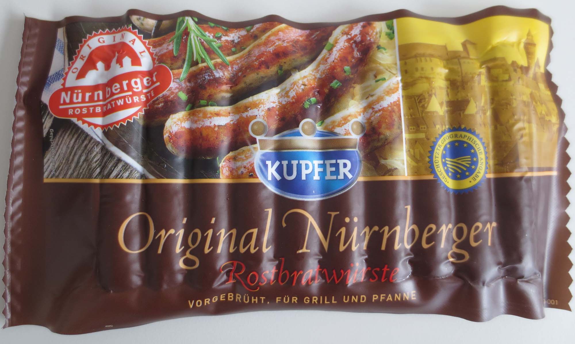 Kupfer Nürnberger Rostbratwurst 200g