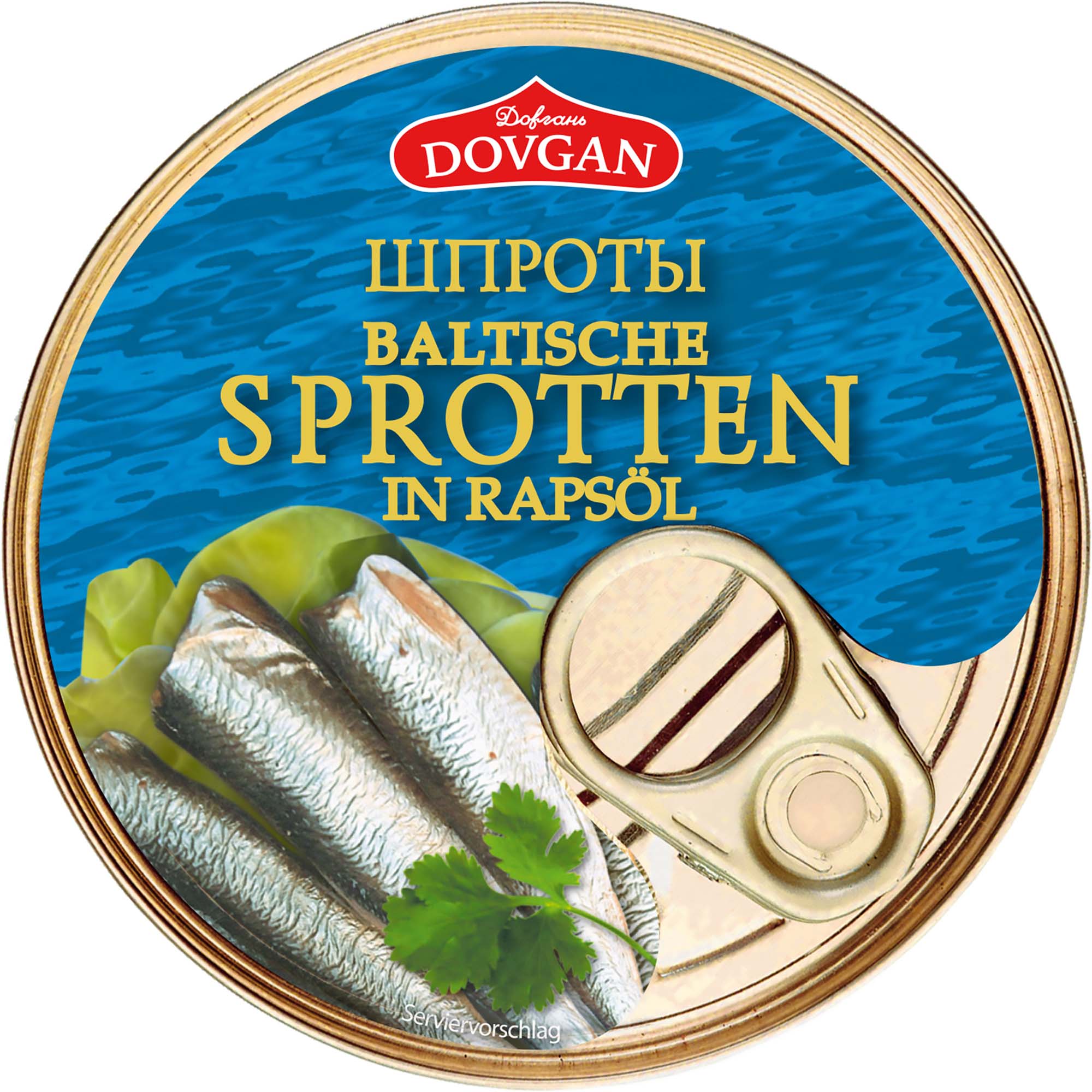 Dovgan Baltische Sprotten in Öl 160g – Bild 2
