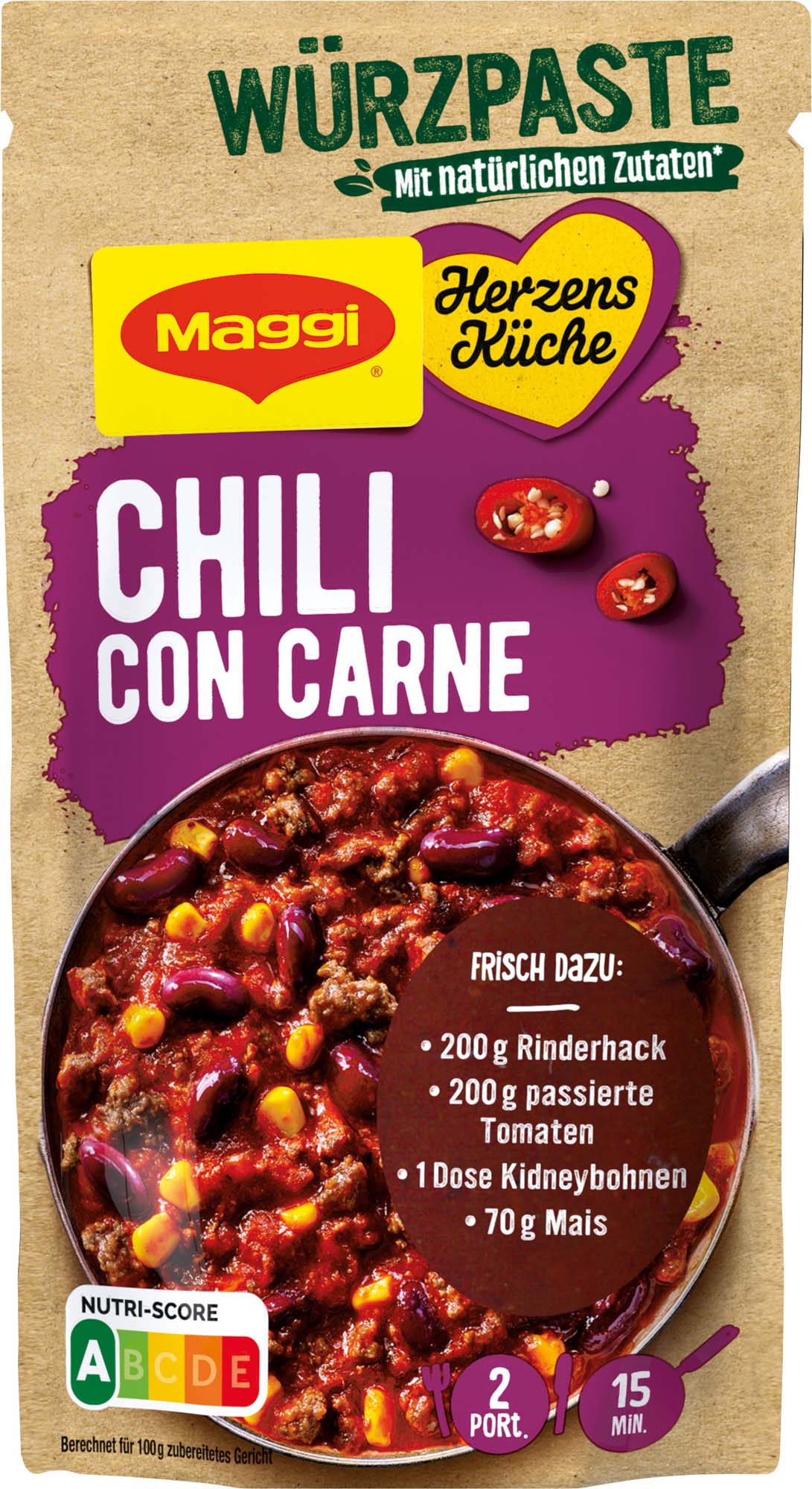 Maggi Herzensküche Chili con Carne 65g – Bild 2