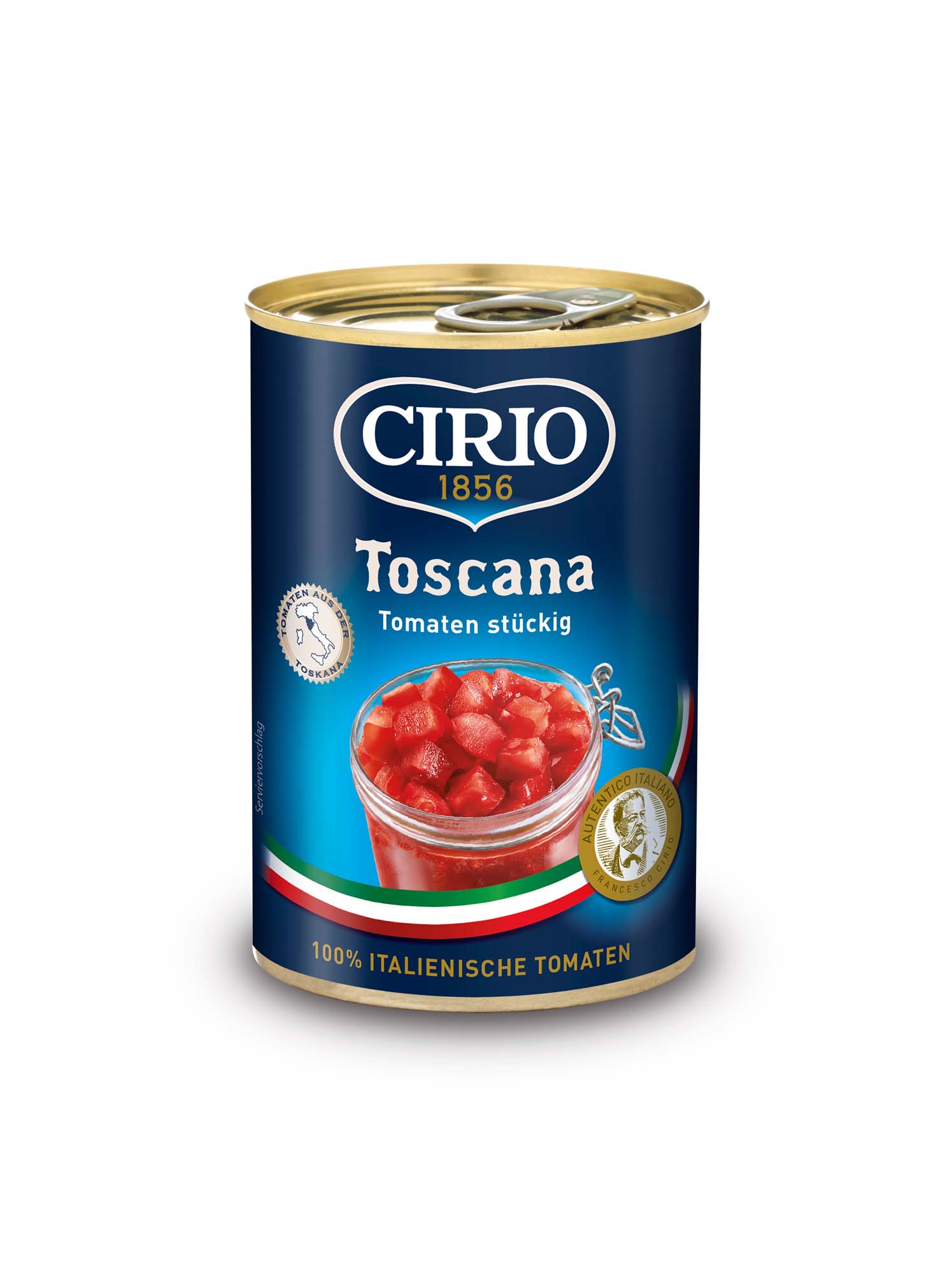 Cirio Toscana Tomaten stückig 400g – Bild 2