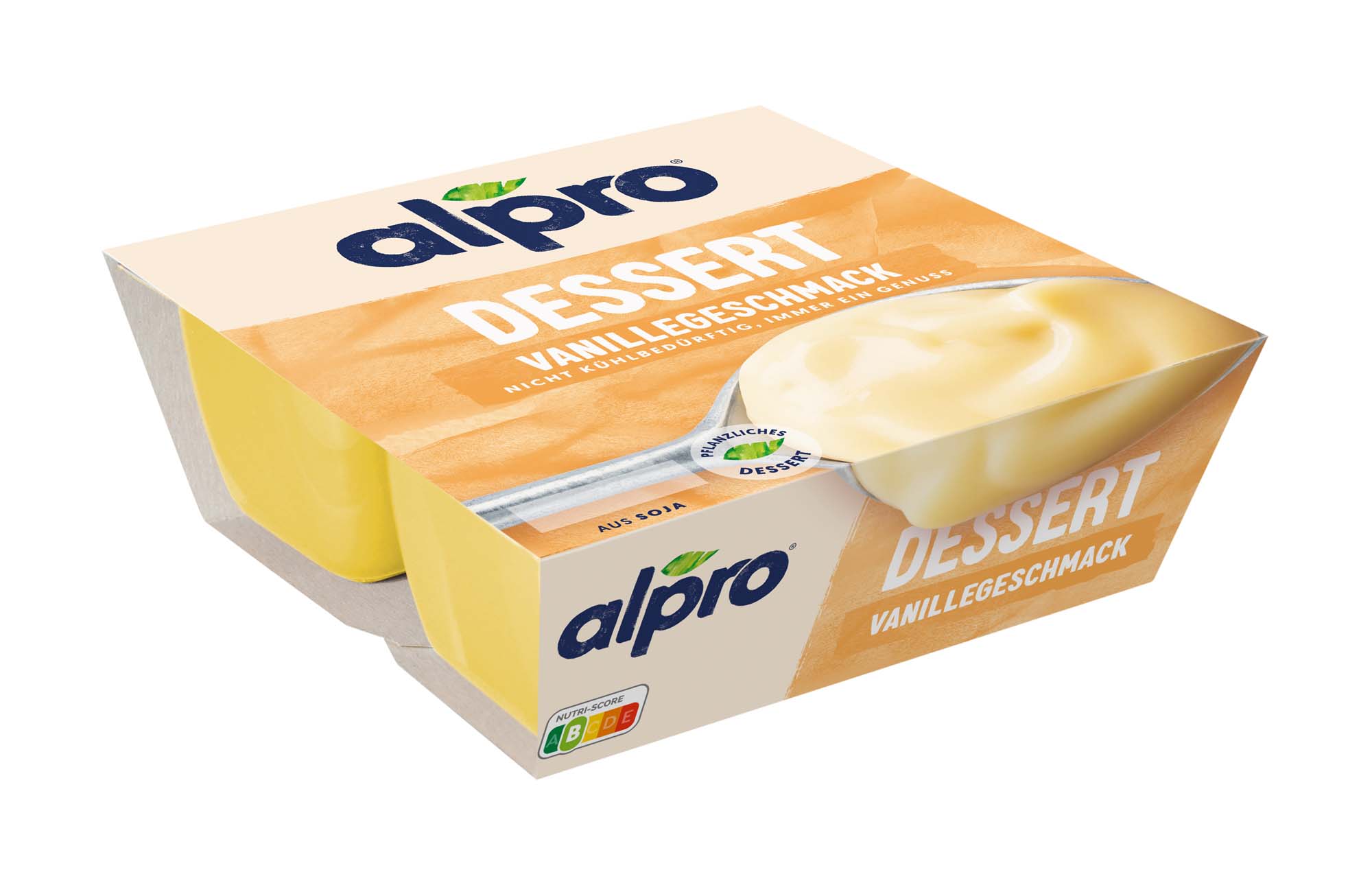 alpro Soja-Dessert Feine Vanille 4x125g – Bild 2