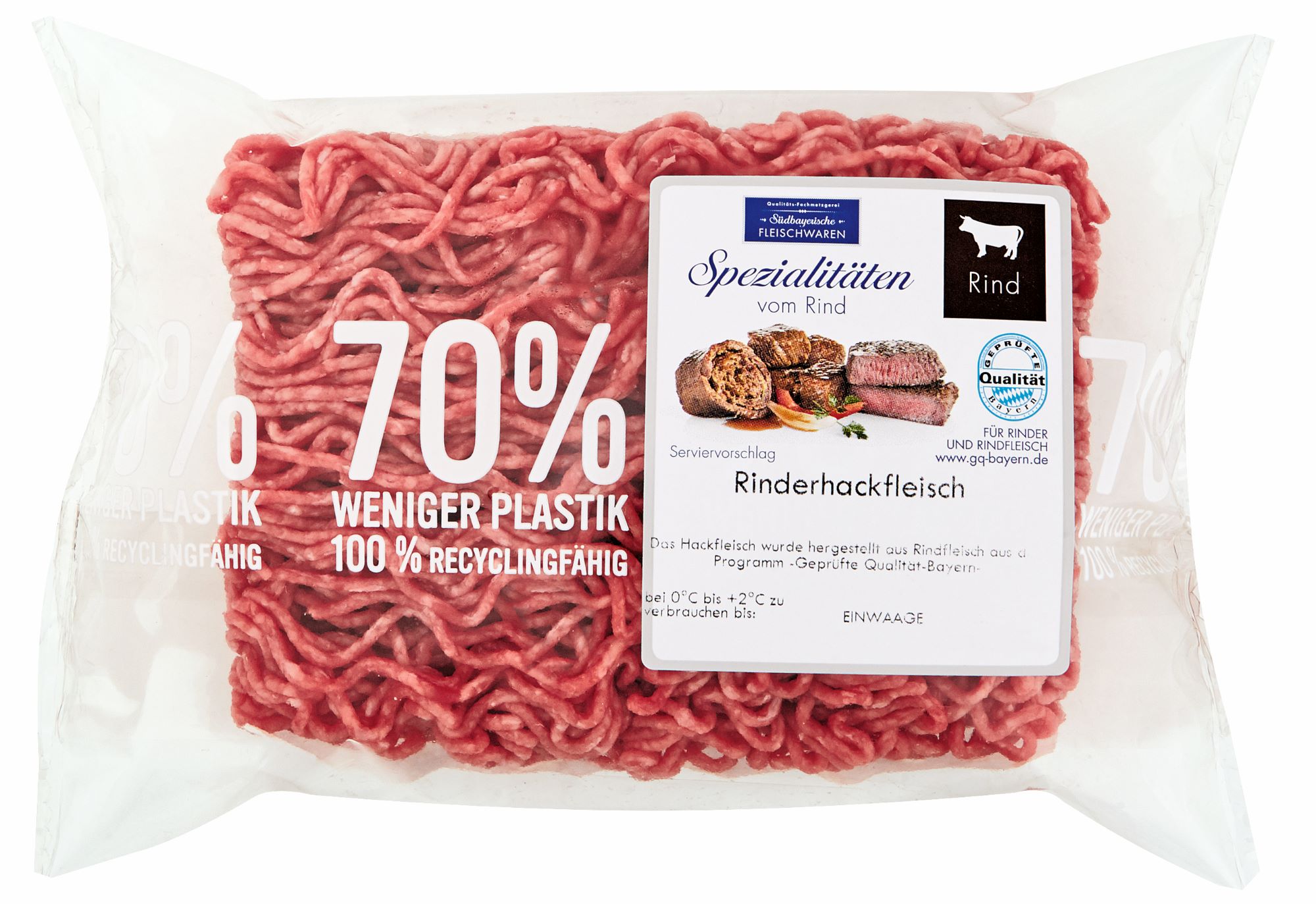 Rinder Hackfleisch Flowpack 300g – Bild 2