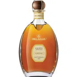 Grappa Dellavalle Affinata in Botti di Sauternes 42% Vol. 70 cl mit Holzkistchen – Bild 2