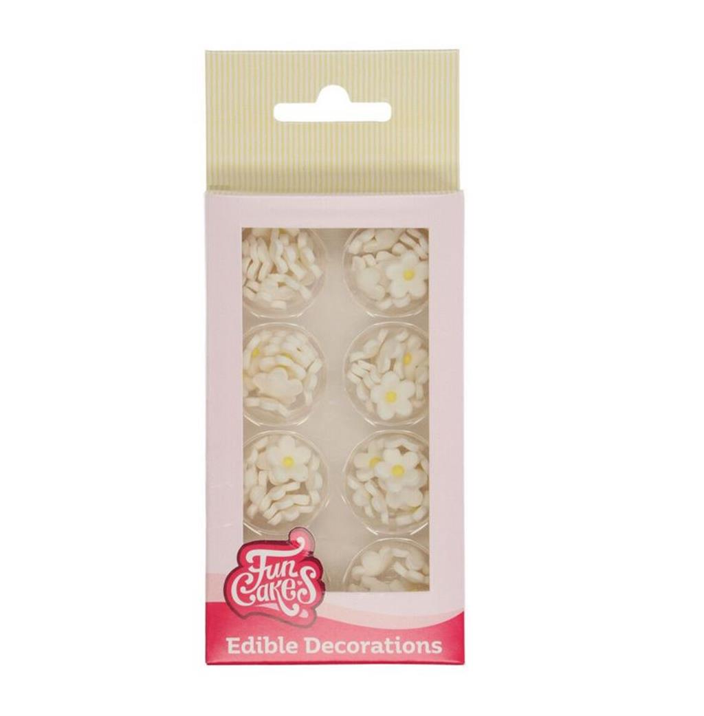 Funcakes Zuckerdekor Weisse Blüten 64Stück – Bild 2