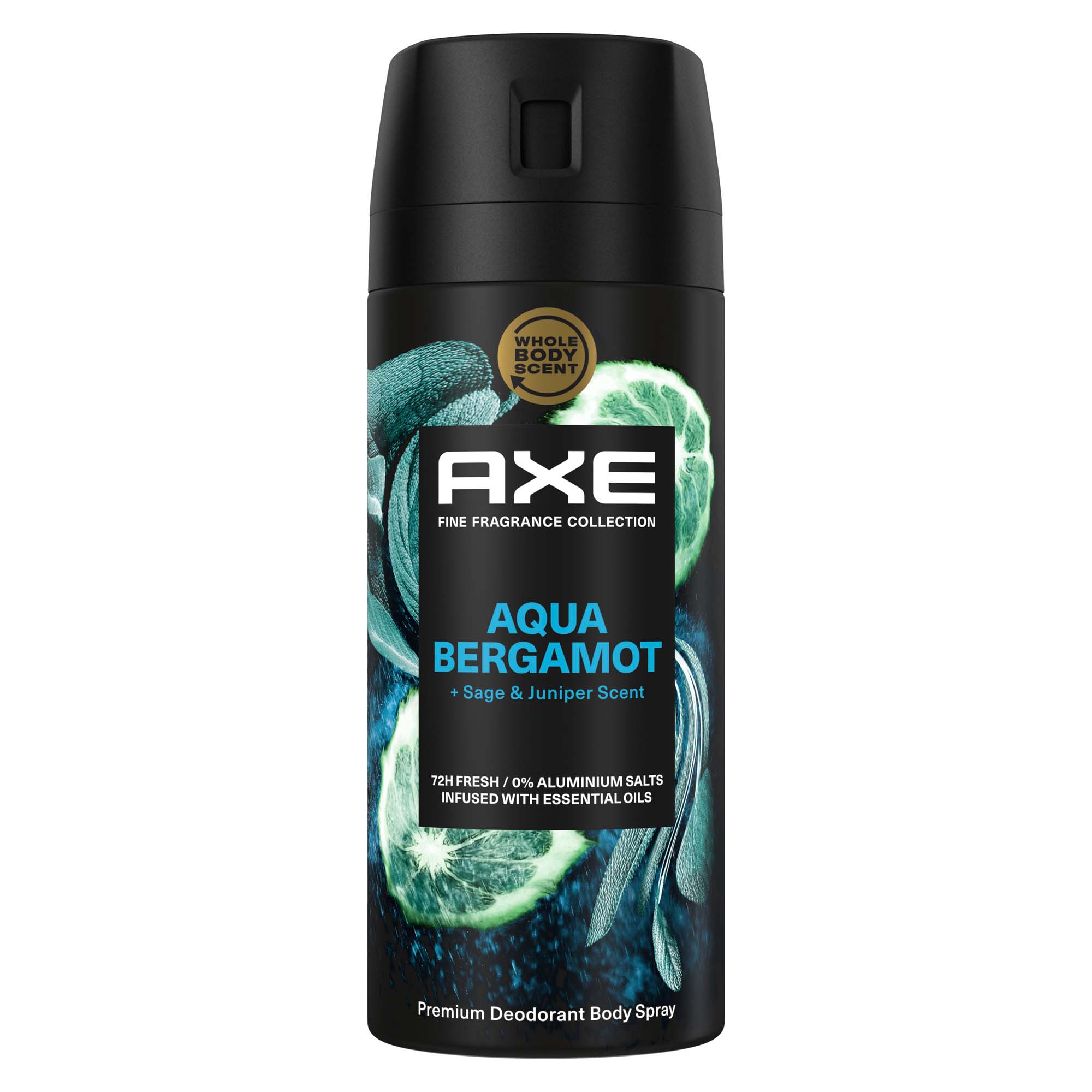 Axe Premium Bodyspray Aqua Bergamot ohne Aluminiumsalze 150ml – Bild 2