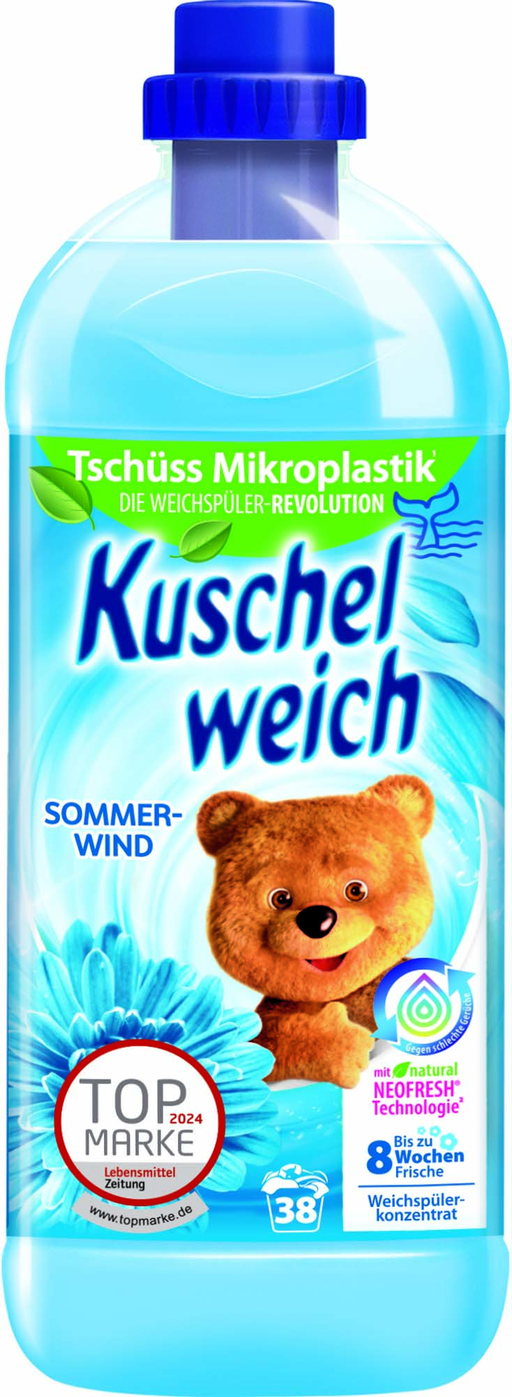 Kuschelweich Weichspüler Sommerwind 38WL 1l – Bild 2