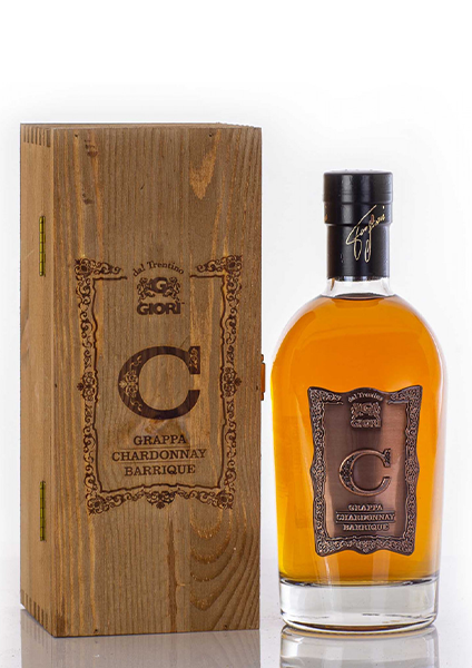 (84,57€/l) “C” Grappa Chardonnay Barrique 0,70 Liter. Fl. 40% Vol.
