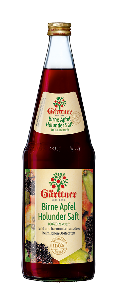 Gärttner Birne-Apfel-Holunder Saft 0,7l MW