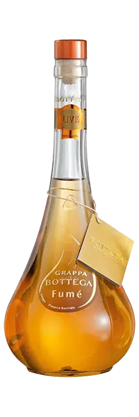Grappa Bottega Fumé 38% – 300 cl mit Hähnchen