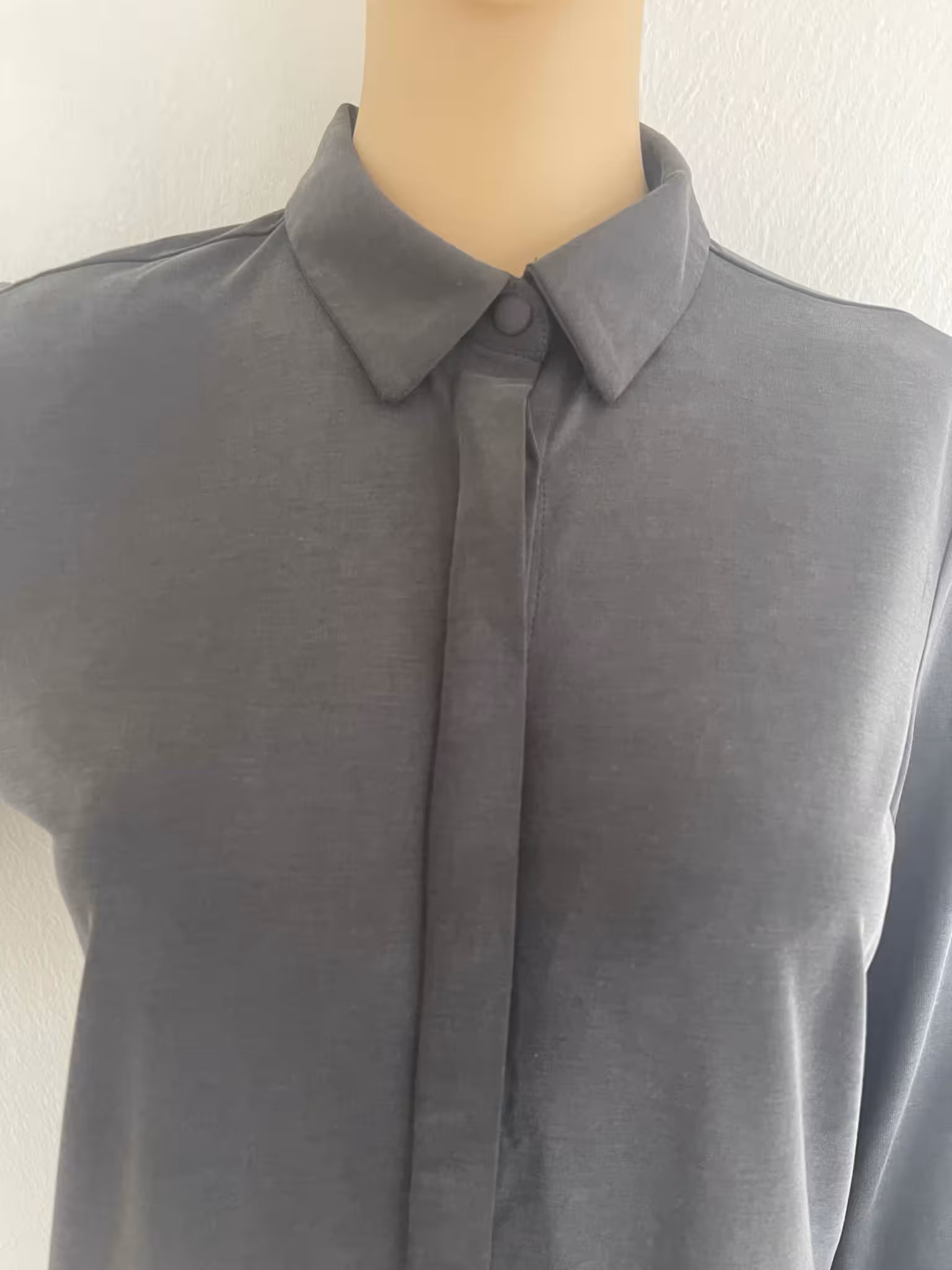 Herrlicher Bluse Viktoria Slim, in Anthrazit, Gr. S – Bild 3