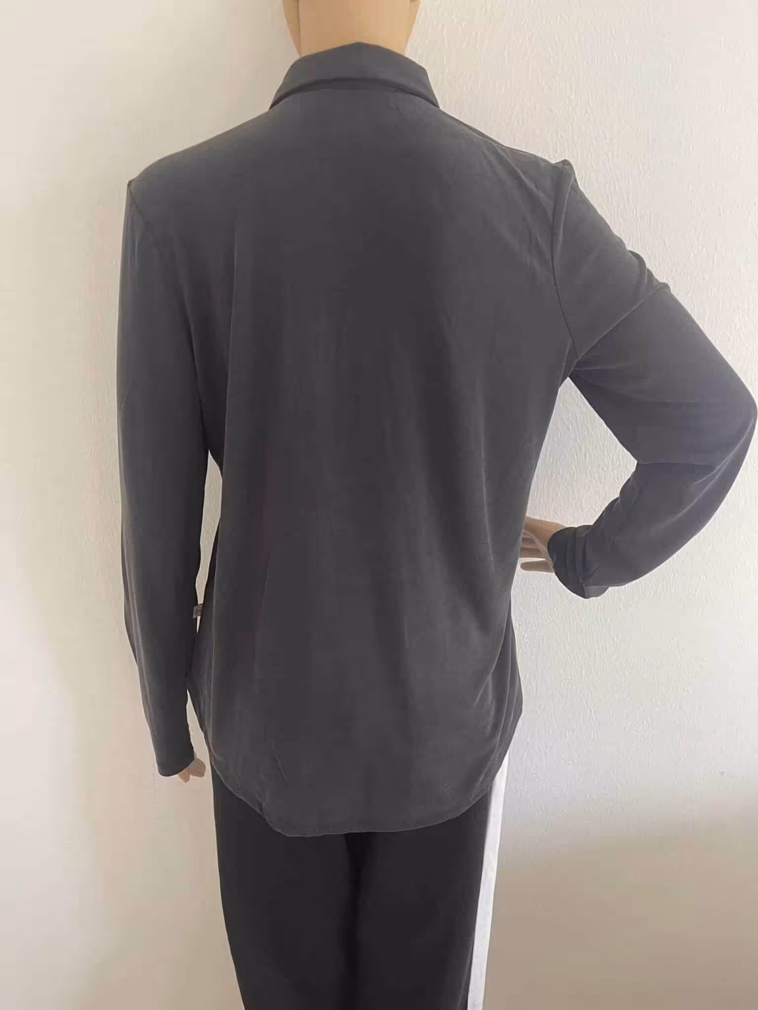 Herrlicher Bluse Viktoria Slim, in Anthrazit, Gr. S – Bild 5