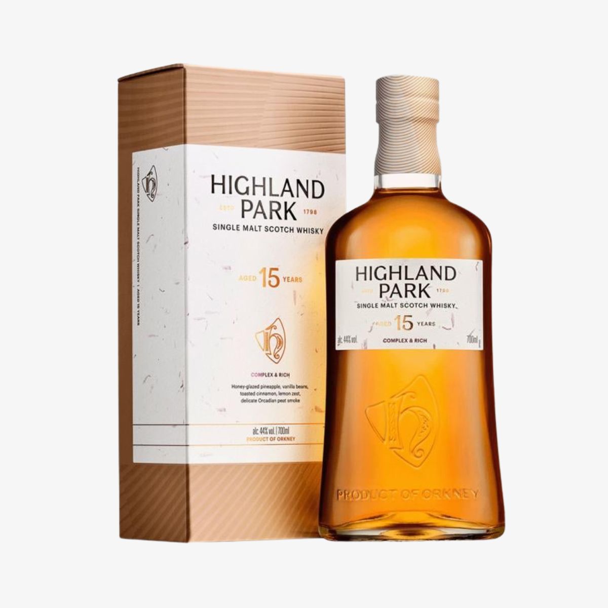 Highland Park 15 Years 44% Vol. 0,7l in Geschenkbox – Bild 2