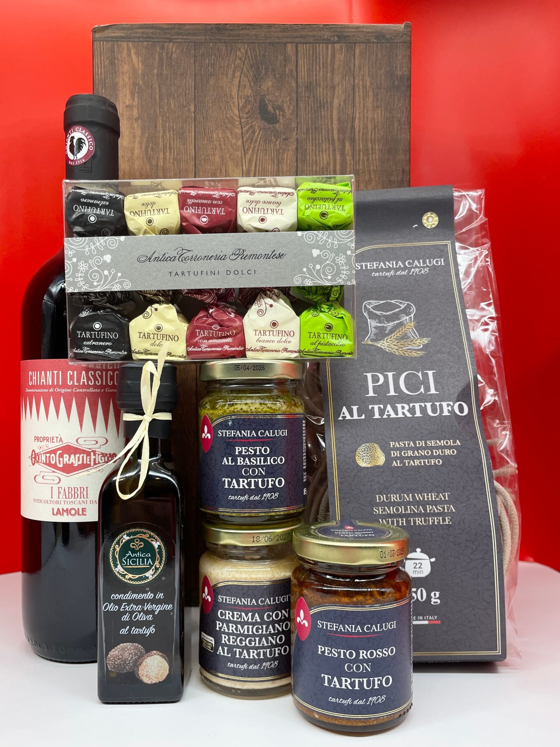 Geschenkbox Trüffel – Rotwein – Toskana – Bild 2