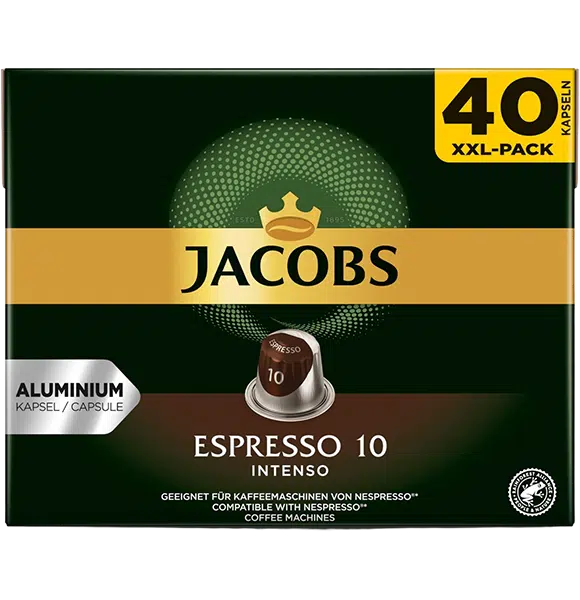 Jacobs Espresso 10 Intenso – 5 x 40 Kapseln – Bild 2