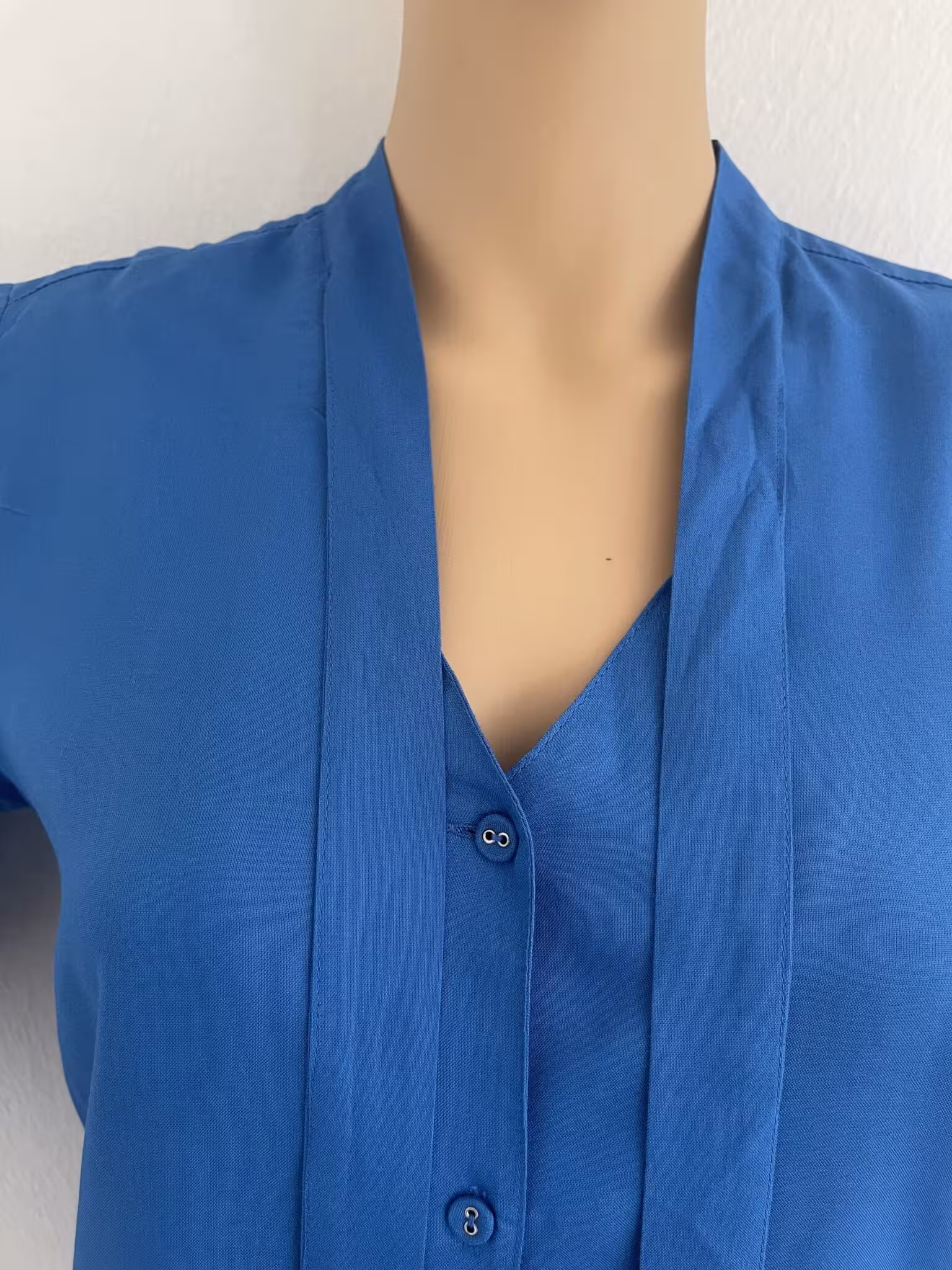 Laura Scott Langarmbluse mit Schluppe, in Blau, Gr.38 – Bild 3