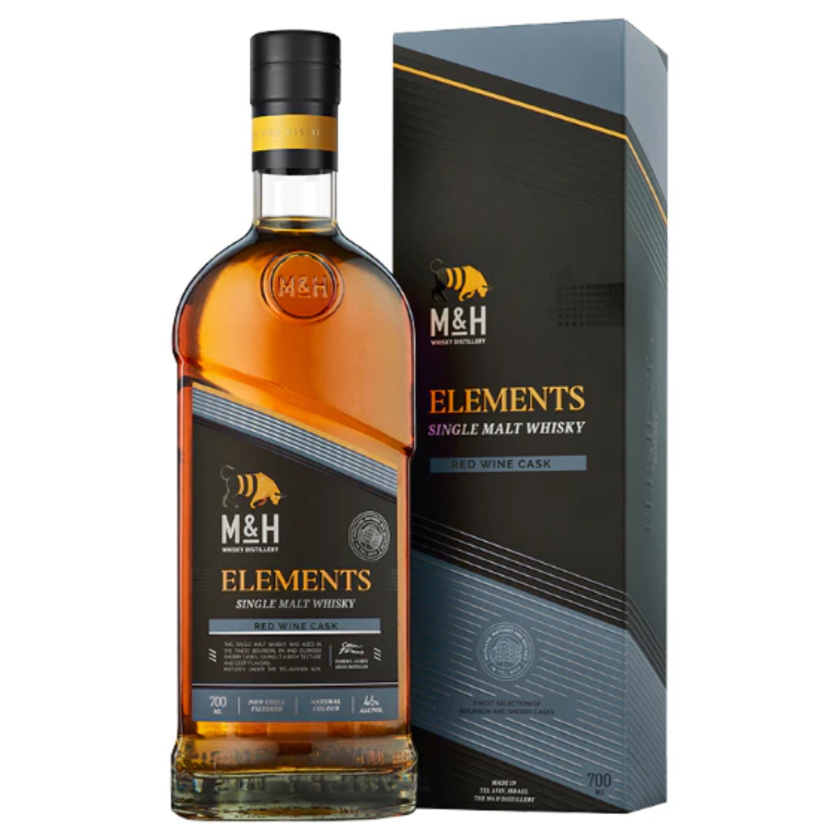 Milk & Honey – Single Malt Whisky – Elements – Israeli Red Wine Cask – 46,0%