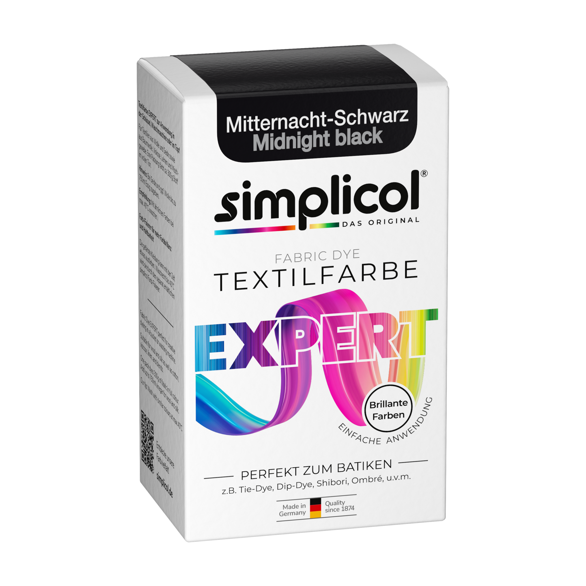Simplicol Textilfarbe expert Mitternacht- Schwarz 150 g