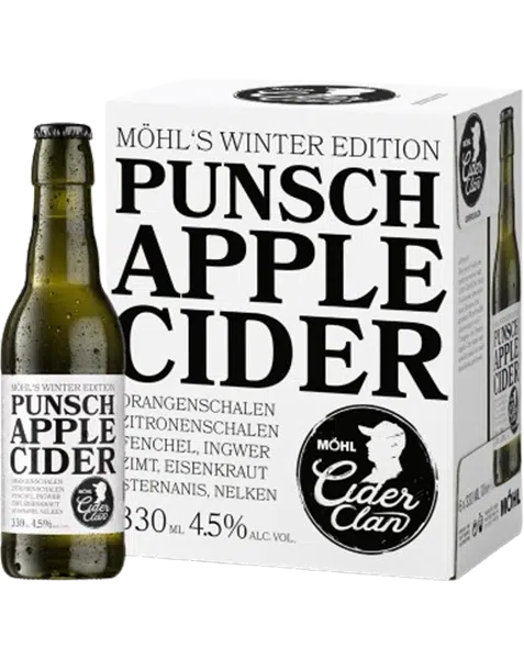 Möhl Punsch Apple Cider 4.5% – 6 x 33 cl EW Flasche – Bild 3