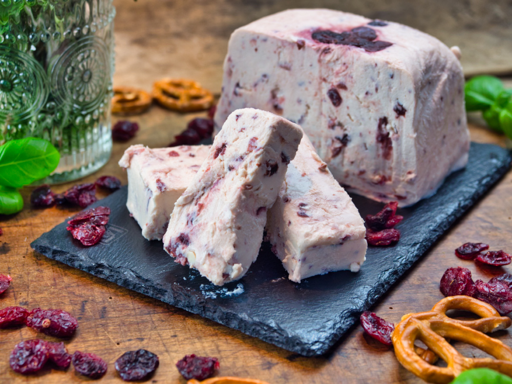 Frischkäsezubereitung Cranberry