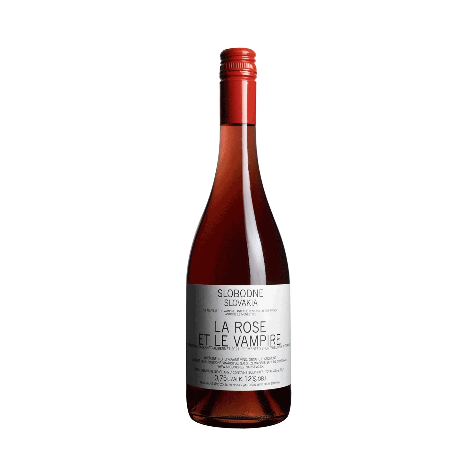 Naturwein “La Rose et le Vampire” Rosé 2021 Slobodné Slowakei