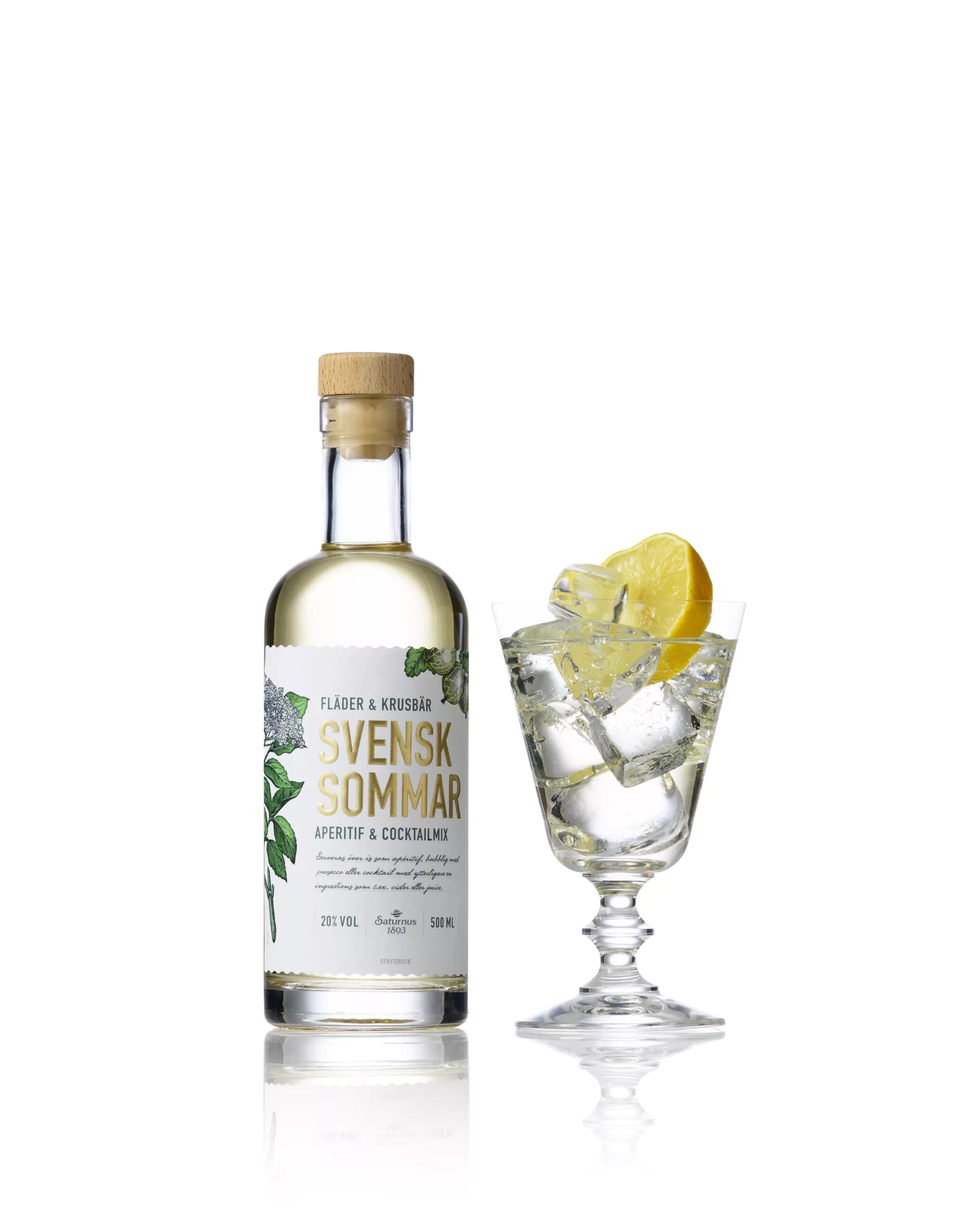 Saturnus Svensk Sommar Holunderblüte & Stachelbeere 20% vol. – Bild 4