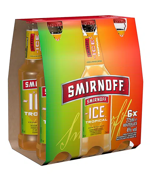 Smirnoff Ice Tropical 4% – 24 x 27.5 cl EW Flasche – Bild 3