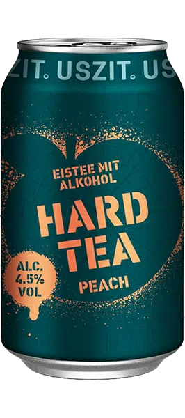 Uszit Hard Tea Pfirsich 4,5% – 24 x 33 cl Dose – Bild 2