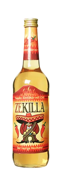 Zekilla Tequila Zimt-Likör mit Chili 22% – 70 cl