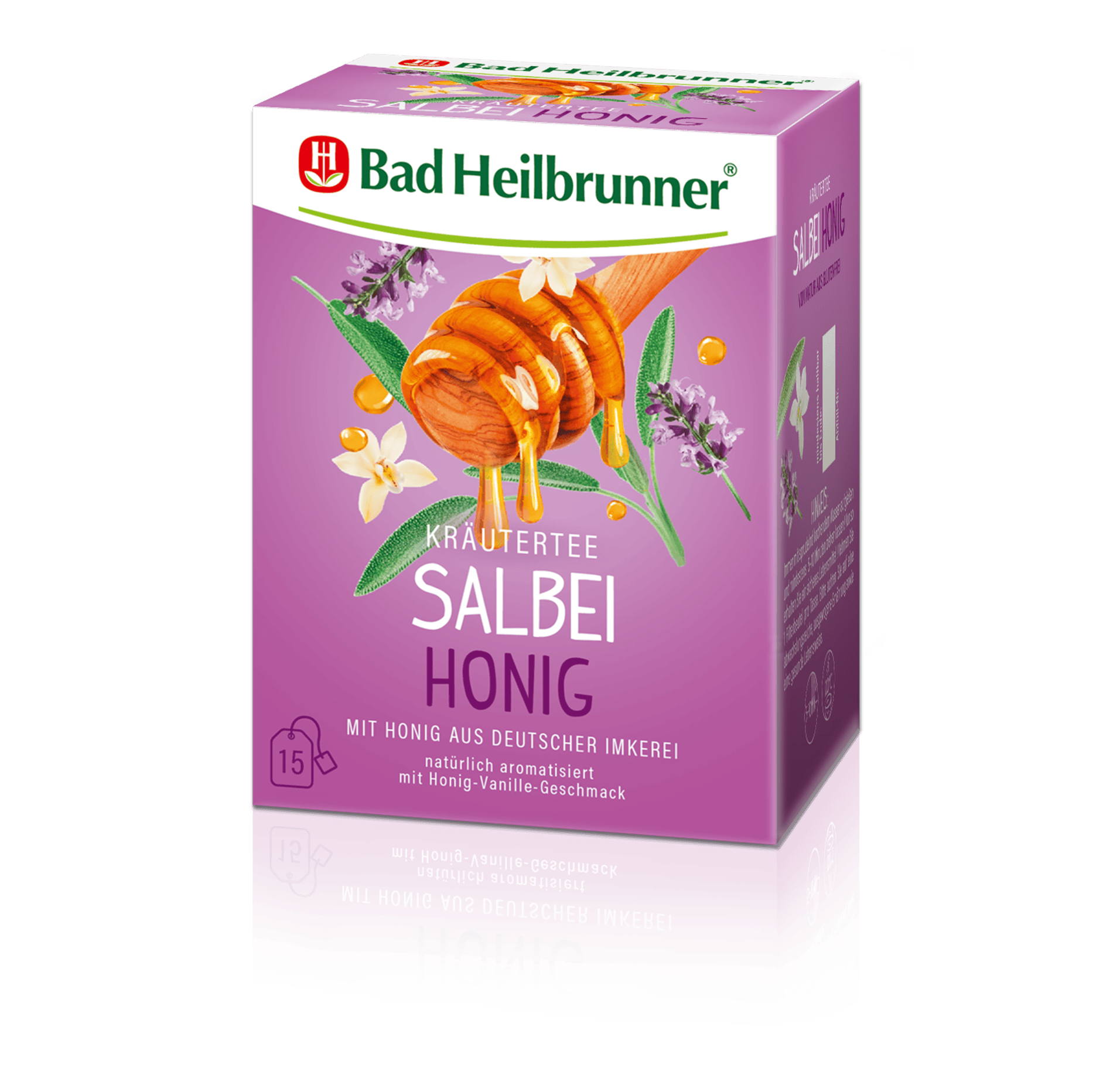Bad Heilbrunner Salbei Honig Tee Filterbeutel 15x2g – Bild 2