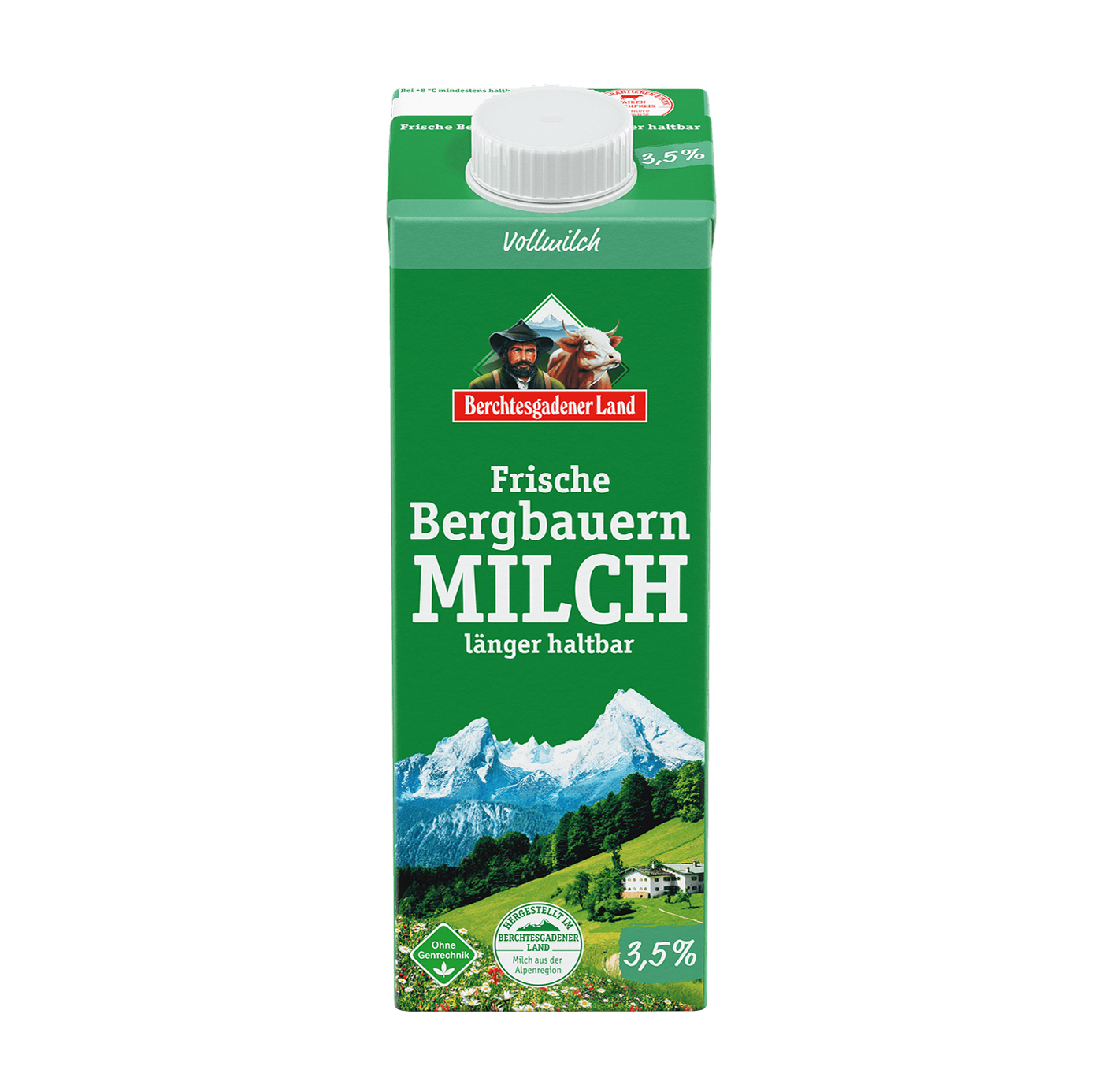 Berchtesgadener Land Frische Bergbauern-Milch länger haltbar 3,5% 1l – Bild 2