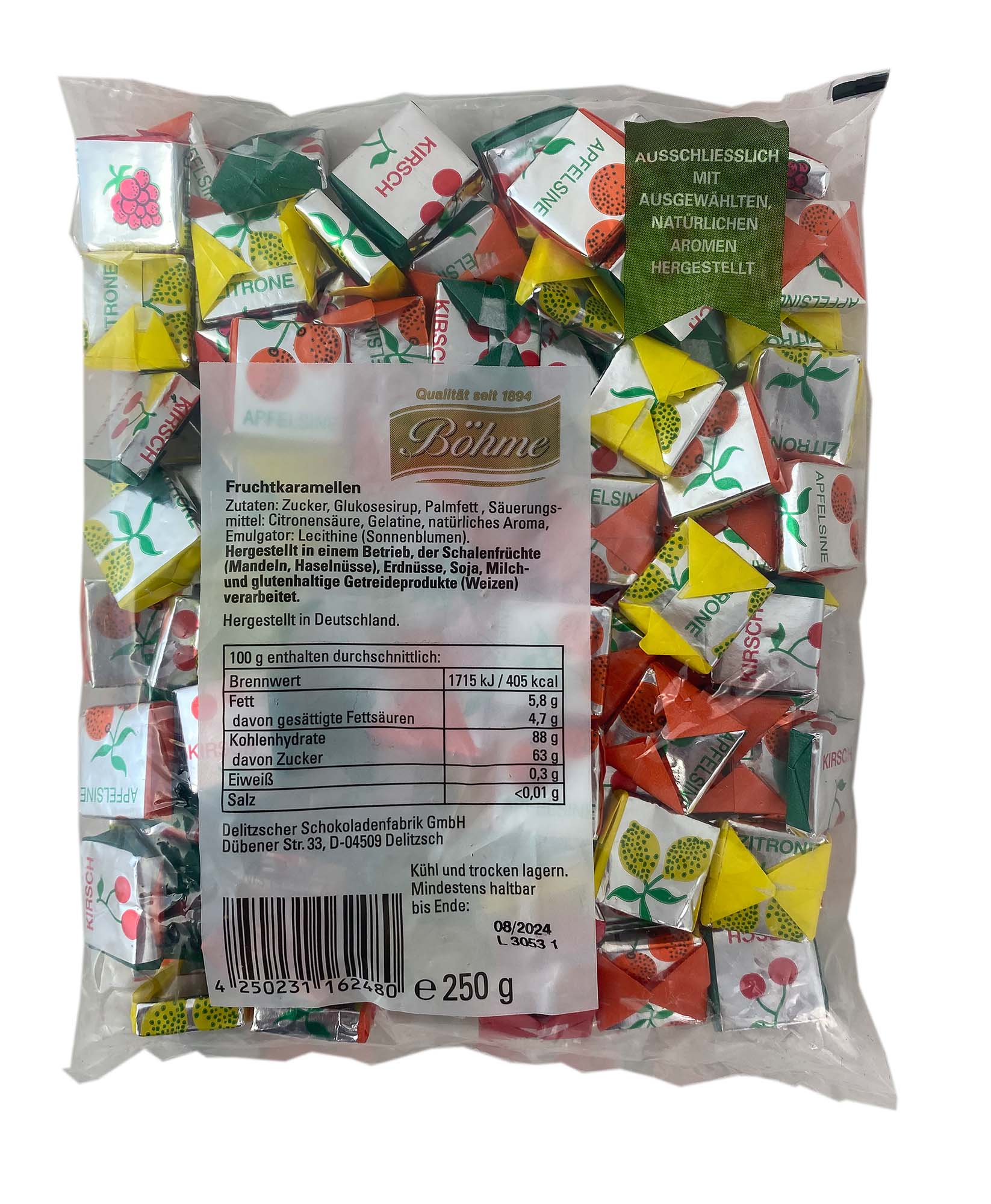 Böhme Fruchtkaramellen Mix 250g – Bild 2