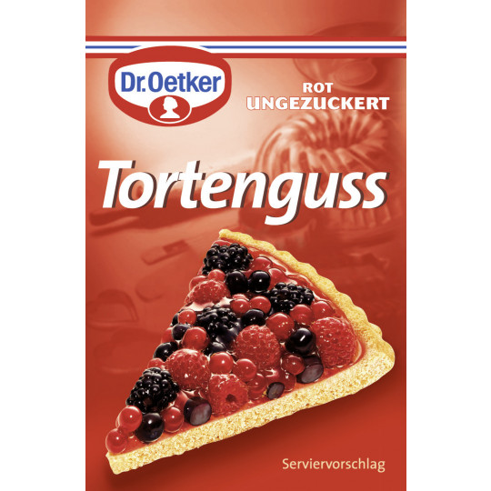 Dr.Oetker Tortenguss rot ungezuckert 3ST 36g
