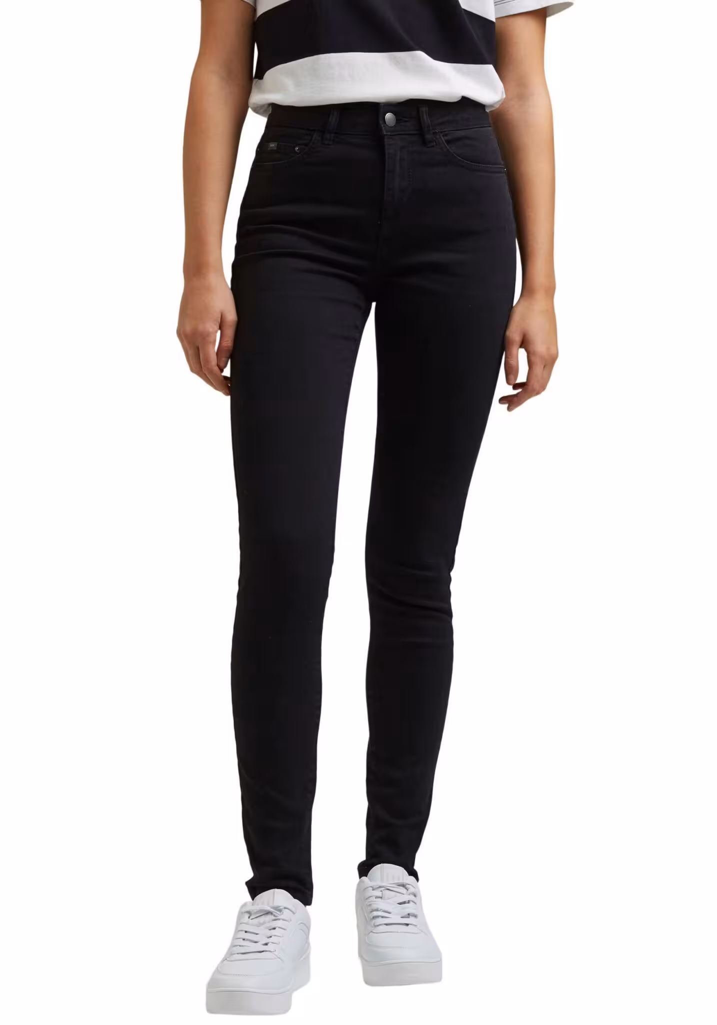 EDC by Esprit - Skinny Jeans im 5-Pocket Style, in Schwarz, Größe 38 – Bild 3