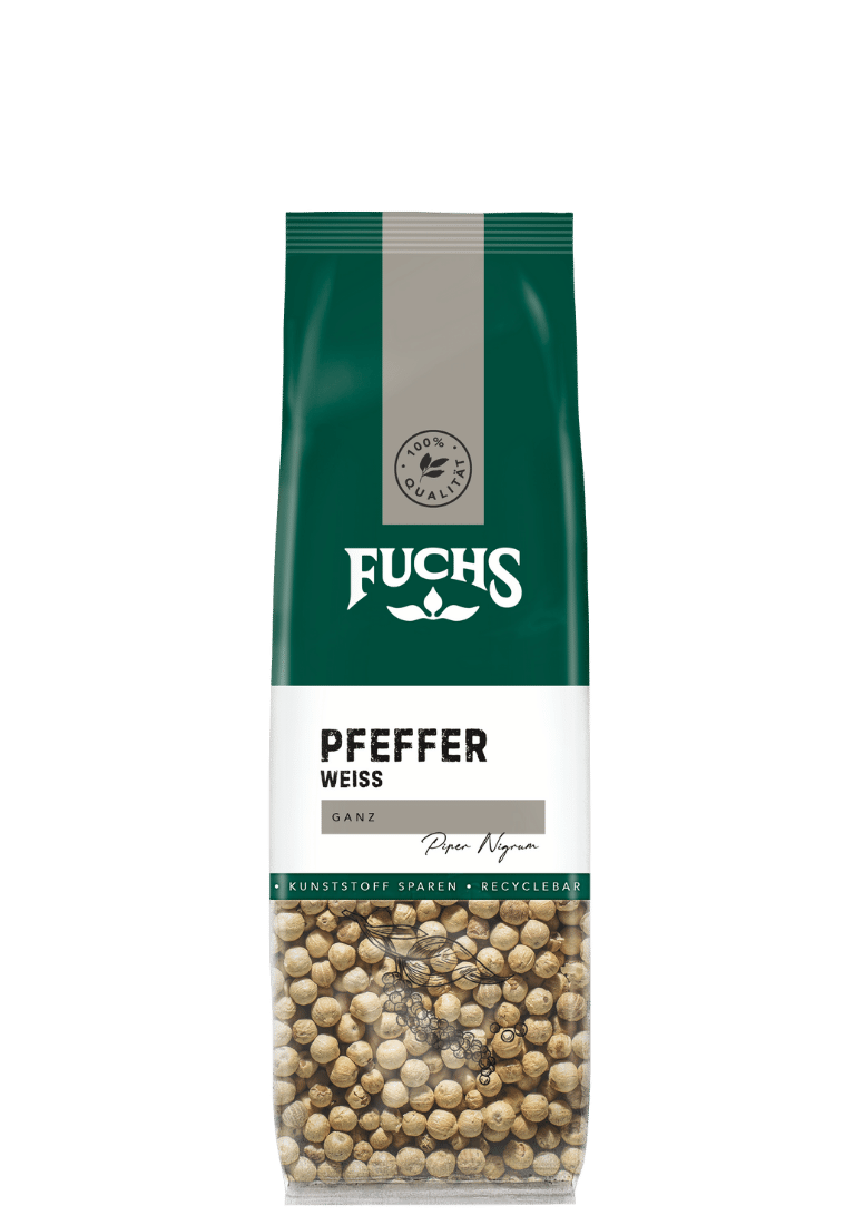 Fuchs Pfeffer weiß ganz Beutel 65g – Bild 2