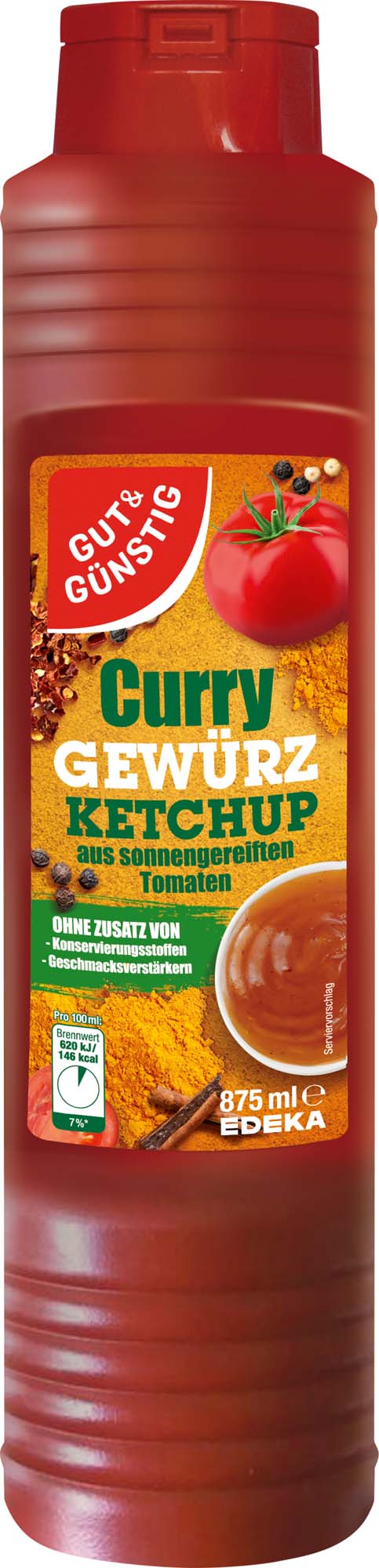 Gut & Günstig Curry Gewürz Ketchup 875ml – Bild 2