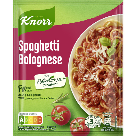 Knorr Fix Spaghetti Bolognese 40g – Bild 2