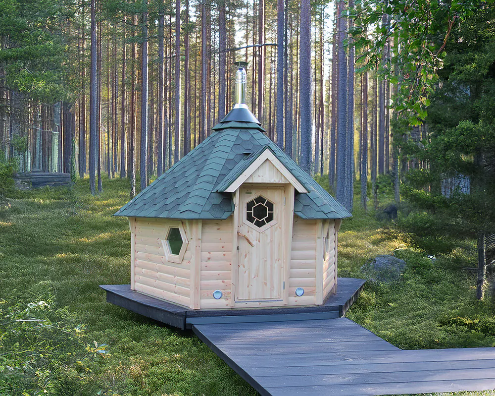 Traditionelle Saunahütte / Kota „Svenja“ 9m² – Bild 3