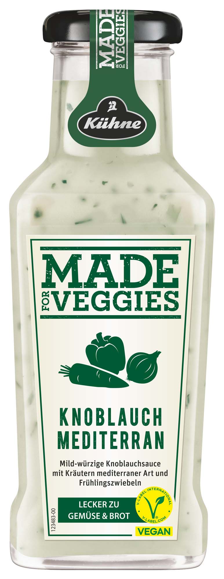 Kühne Made for Veggies Knoblauch Mediterran 235ml – Bild 2