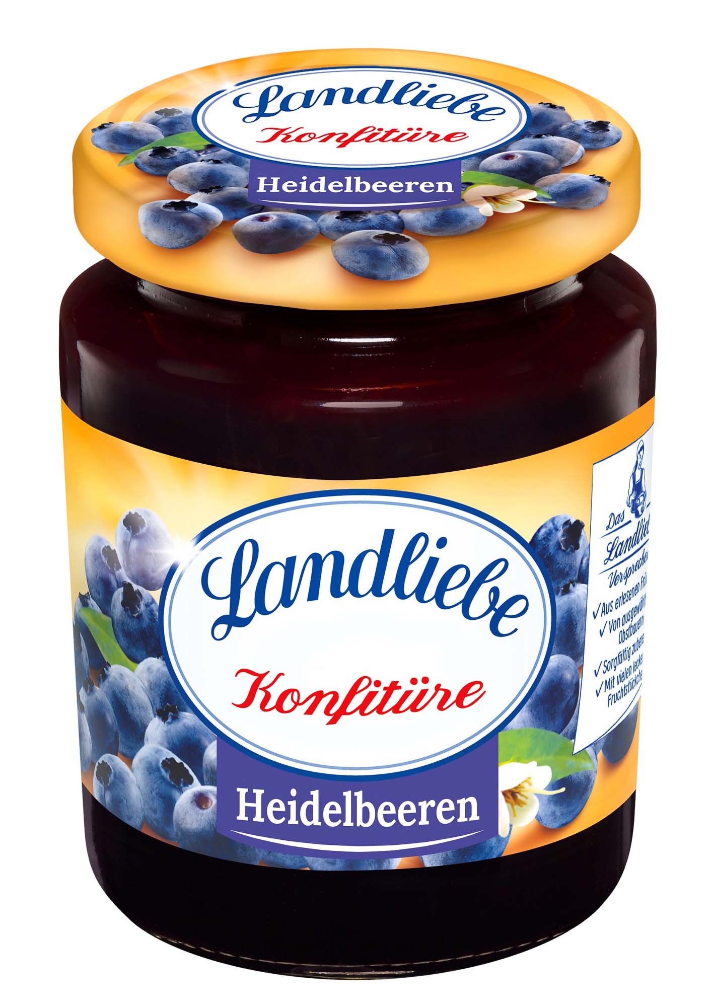 Landliebe Konfitüre Heidelbeeren 200g – Bild 2