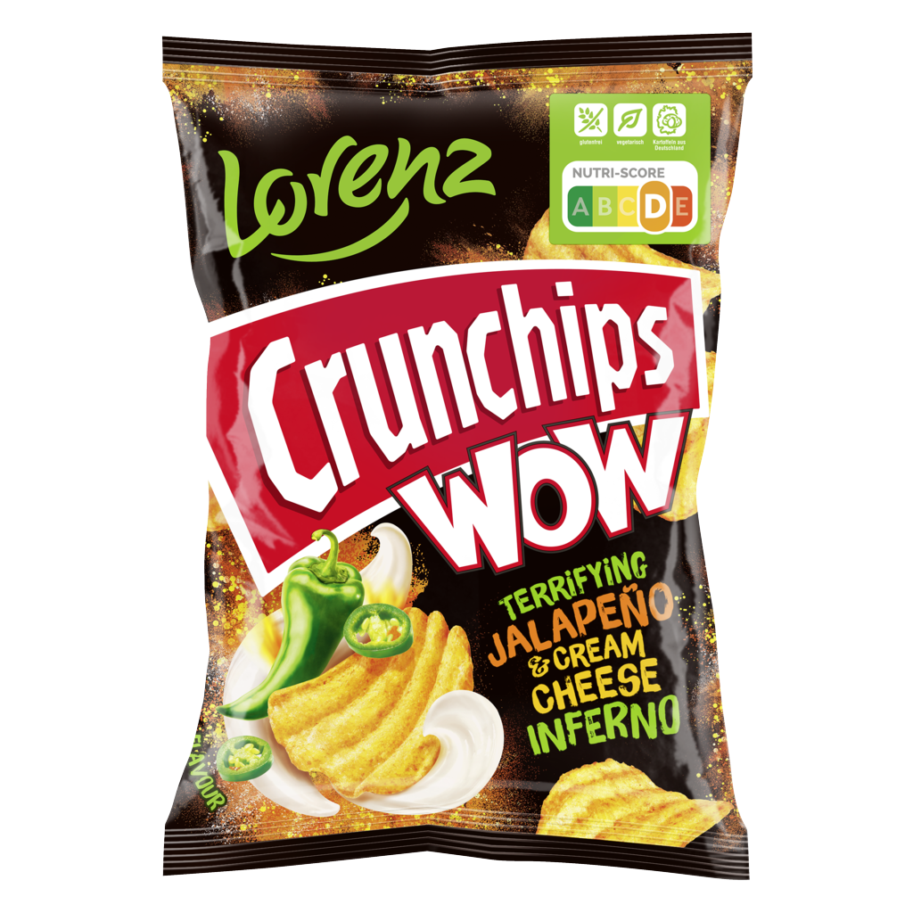 Lorenz Crunchips Wow Jalapeño & Cream Cheese 110g – Bild 2