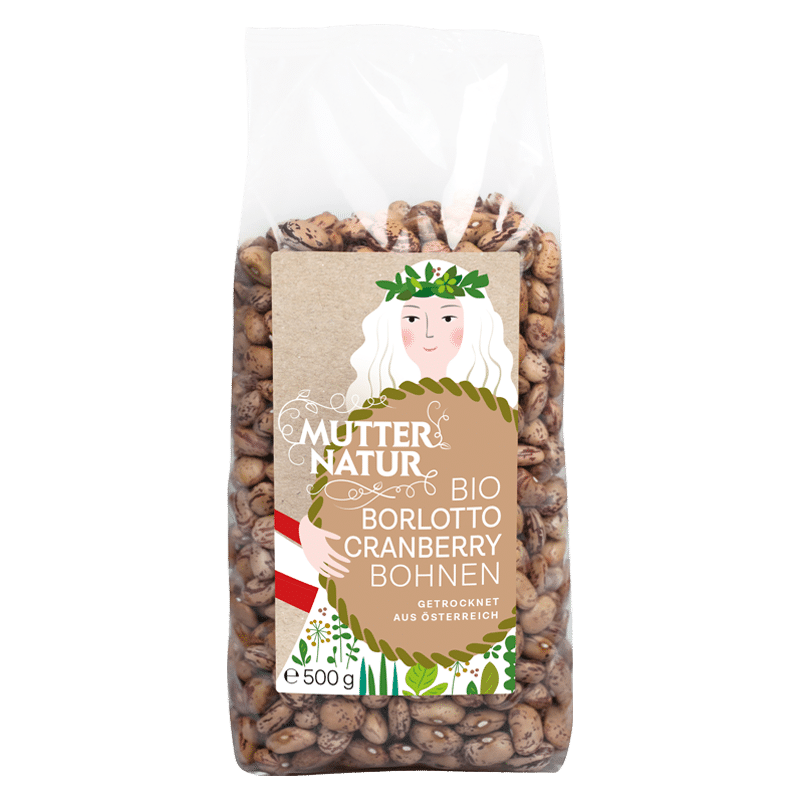 MUTTER NATUR BIO Borlotto Cranberry Bohnen trocken
