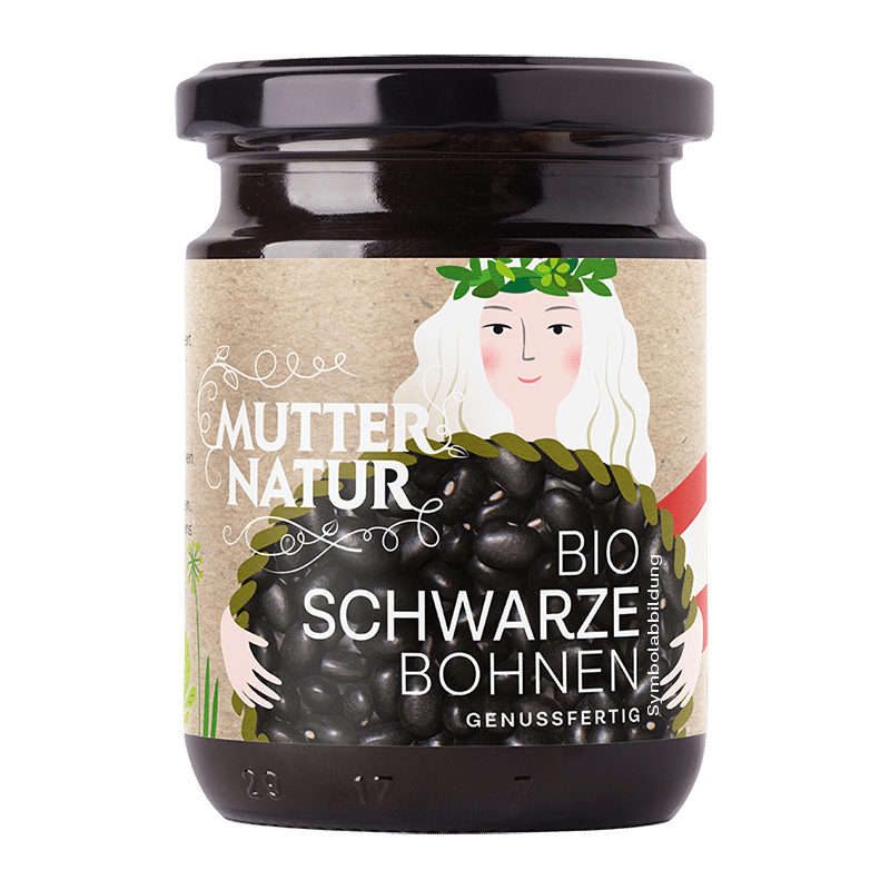 MUTTER NATUR Organic Black beans ready-to-eat
