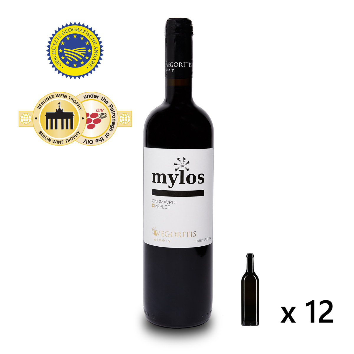 Mylos rot 12×0,75l